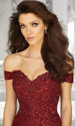 MGNY By Mori Lee - 71616 Embroidered Off-Shoulder Trumpet Dress -Fashion wedding dress mgny by mori lee 71616 embroidered off shoulder trumpet dress evening dresses 28146611060819