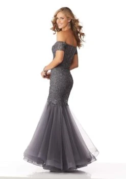 Front Page -Fashion wedding dress mgny by mori lee 71825 lace appliqued off shoulder trumpet dress pageant dresses 12788426866771