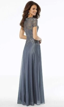 MGNY By Mori Lee - 72116 Bead Embroidered Deep V-neck A-line Dress -Fashion wedding dress mgny by mori lee 72116 bead embroidered deep v neck a line dress mother of the bride dresses 29132006621267