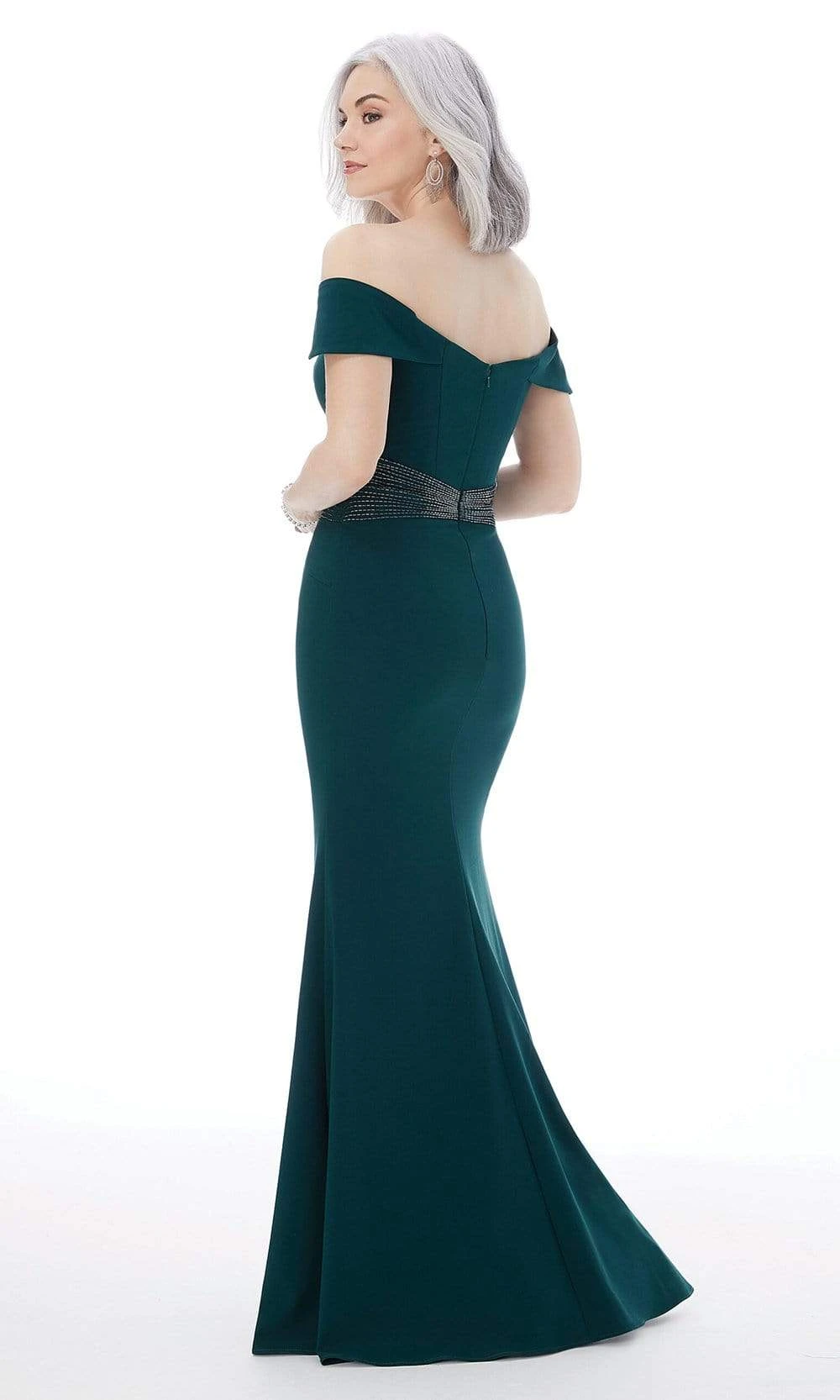 MGNY By Mori Lee - 72215 Beaded Waist Off Shoulder Mermaid Gown 4 MGNY By Mori Lee - 72215 Beaded Waist Off Shoulder Mermaid Gown - Image 4