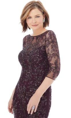 MGNY By Mori Lee - 72232 Fully Beaded Net Sheath Evening Gown -Fashion wedding dress mgny by mori lee 72232 fully beaded net sheath evening gown mother of the bride dresses 28739303637075