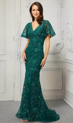 MGNY By Mori Lee - 72413 V-Neck Embroidered Evening Dress 8 MGNY By Mori Lee - 72413 V-Neck Embroidered Evening Dress -Fashion wedding dress mgny by mori lee 72413 v neck embroidered evening dress evening dresses 00 emerald 28842664755283