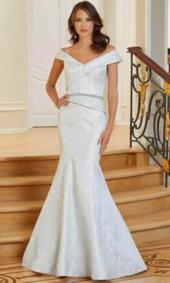 MGNY By Mori Lee 72701 - Brocade Mermaid Peplum Gown