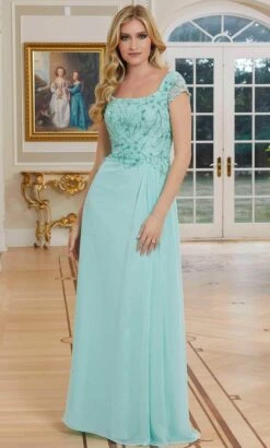 MGNY By Mori Lee 72704 - Chiffon Beaded Formal Dress -Fashion wedding dress mgny by mori lee 72704 chiffon beaded formal dress evening dresses 00 slate 32017732272211