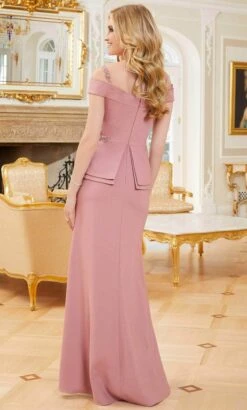 MGNY By Mori Lee 72711 - Cold Shoulder Sheath Evening Gown -Fashion wedding dress mgny by mori lee 72711 cold shoulder sheath evening gown mother of the bride dresses 31997957767251
