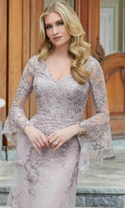 MGNY By Mori Lee 72719 - Square Neck Embroidered Sheath Gown -Fashion wedding dress mgny by mori lee 72719 square neck embroidered sheath gown evening dresses 32021671149651