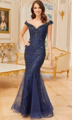 MGNY By Mori Lee 72733 - Cap Sleeved Prom Dress 8 MGNY By Mori Lee 72733 - Cap Sleeved Prom Dress -Fashion wedding dress mgny by mori lee 72733 cap sleeved prom dress evening dresses 00 navy 32019966820435