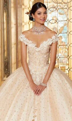 Mori Lee 34063 - 3D Florals Quinceanera Ballgown -Fashion wedding dress mori lee 34063 3d florals quinceanera ballgown quinceanera dresses 31384044994643
