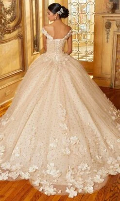Mori Lee 34063 - 3D Florals Quinceanera Ballgown -Fashion wedding dress mori lee 34063 3d florals quinceanera ballgown quinceanera dresses 31384045060179