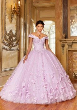 Mori Lee 34063 - 3D Florals Quinceanera Ballgown -Fashion wedding dress mori lee 34063 3d florals quinceanera ballgown special occasion dress 31366105792595