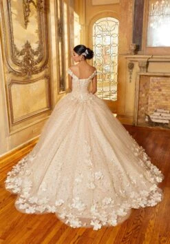 Mori Lee 34063 - 3D Florals Quinceanera Ballgown -Fashion wedding dress mori lee 34063 3d florals quinceanera ballgown special occasion dress 31366106054739