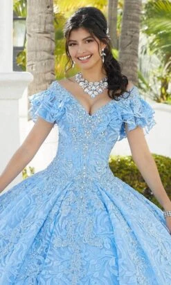 Mori Lee 34072 - Ruffled Off-Shoulder Quinceanera Ballgown -Fashion wedding dress mori lee 34072 ruffled off shoulder quinceanera ballgown quinceanera dresses 31384153358419