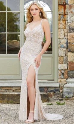 Mori Lee 47010 - Sleeveless Low Scoop Long Gown -Fashion wedding dress mori lee 47010 sleeveless low scoop long gown prom dresses 00 ivorynude 29860293410899