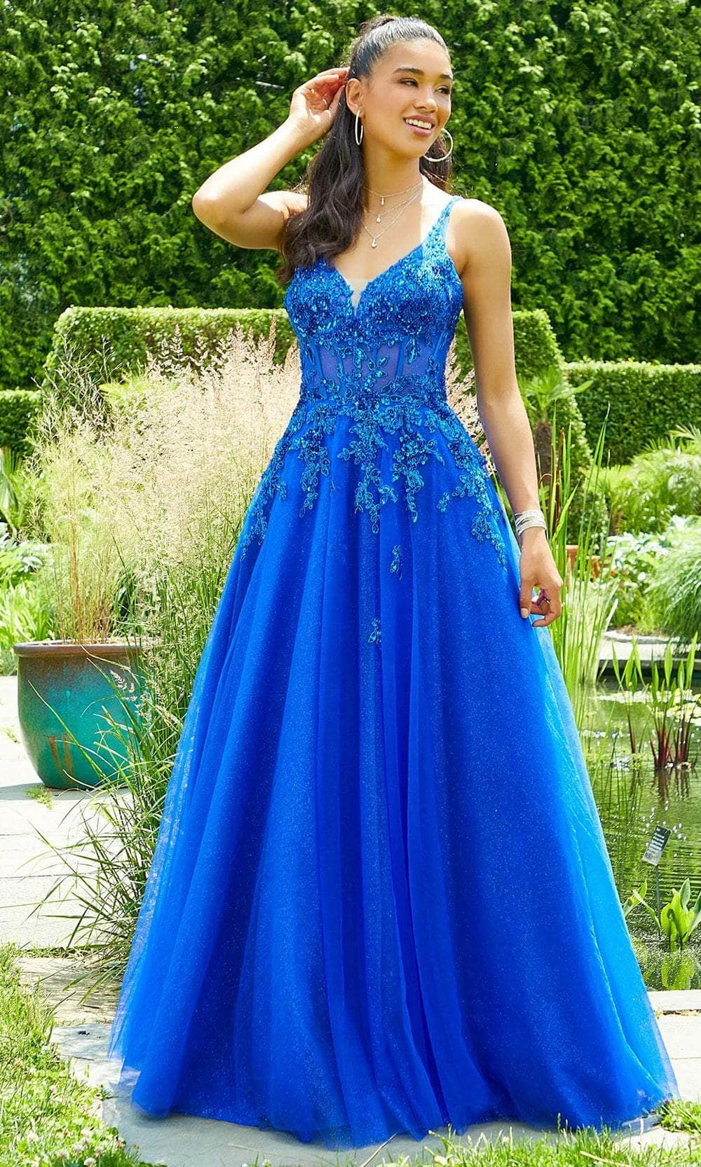 Mori Lee 47019 - Embellished Sleeveless Prom Dress 7 Mori Lee 47019 - Embellished Sleeveless Prom Dress - Image 7