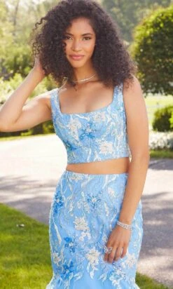 Mori Lee 47043 - Two-piece Sleeveless Square Neck Long Gown -Fashion wedding dress mori lee 47043 two piece sleeveless square neck long gown special occasion dress 29853665656915