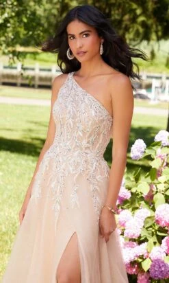 Mori Lee 47063 - Asymmetric Neckline Formal Gown -Fashion wedding dress mori lee 47063 asymmetric neckline formal gown prom dresses 29865051619411