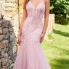 Mori Lee 47072 - Sleeveless Plunging V-neckline Long Gown