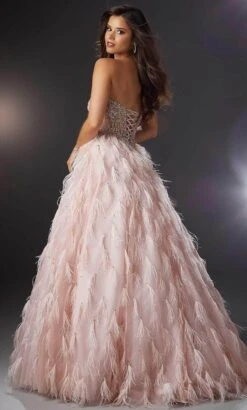 Mori Lee 48001 - Fringe Feathered Ballgown -Fashion wedding dress mori lee 48001 fringe feathered ballgown ball gowns 32021253226579