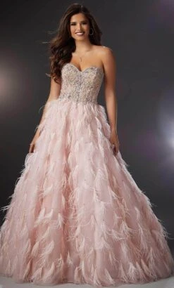 Mori Lee 48001 - Fringe Feathered Ballgown -Fashion wedding dress mori lee 48001 fringe feathered ballgown ball gowns 32021253259347