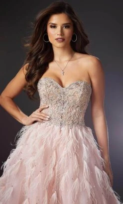 Mori Lee 48001 - Fringe Feathered Ballgown -Fashion wedding dress mori lee 48001 fringe feathered ballgown ball gowns 32021253423187