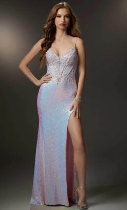 Mori Lee 48002 - Sequined Sleeveless Evening Dress 7 Mori Lee 48002 - Sequined Sleeveless Evening Dress -Fashion wedding dress mori lee 48002 sequined sleeveless evening dress evening dresses 31998022942803