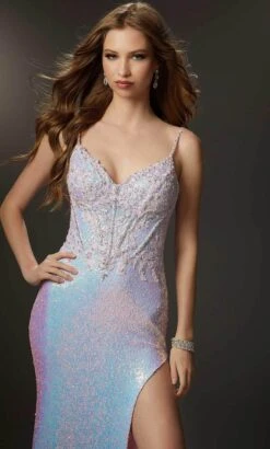 Mori Lee 48002 - Sequined Sleeveless Evening Dress 9 Mori Lee 48002 - Sequined Sleeveless Evening Dress -Fashion wedding dress mori lee 48002 sequined sleeveless evening dress evening dresses 31998023139411