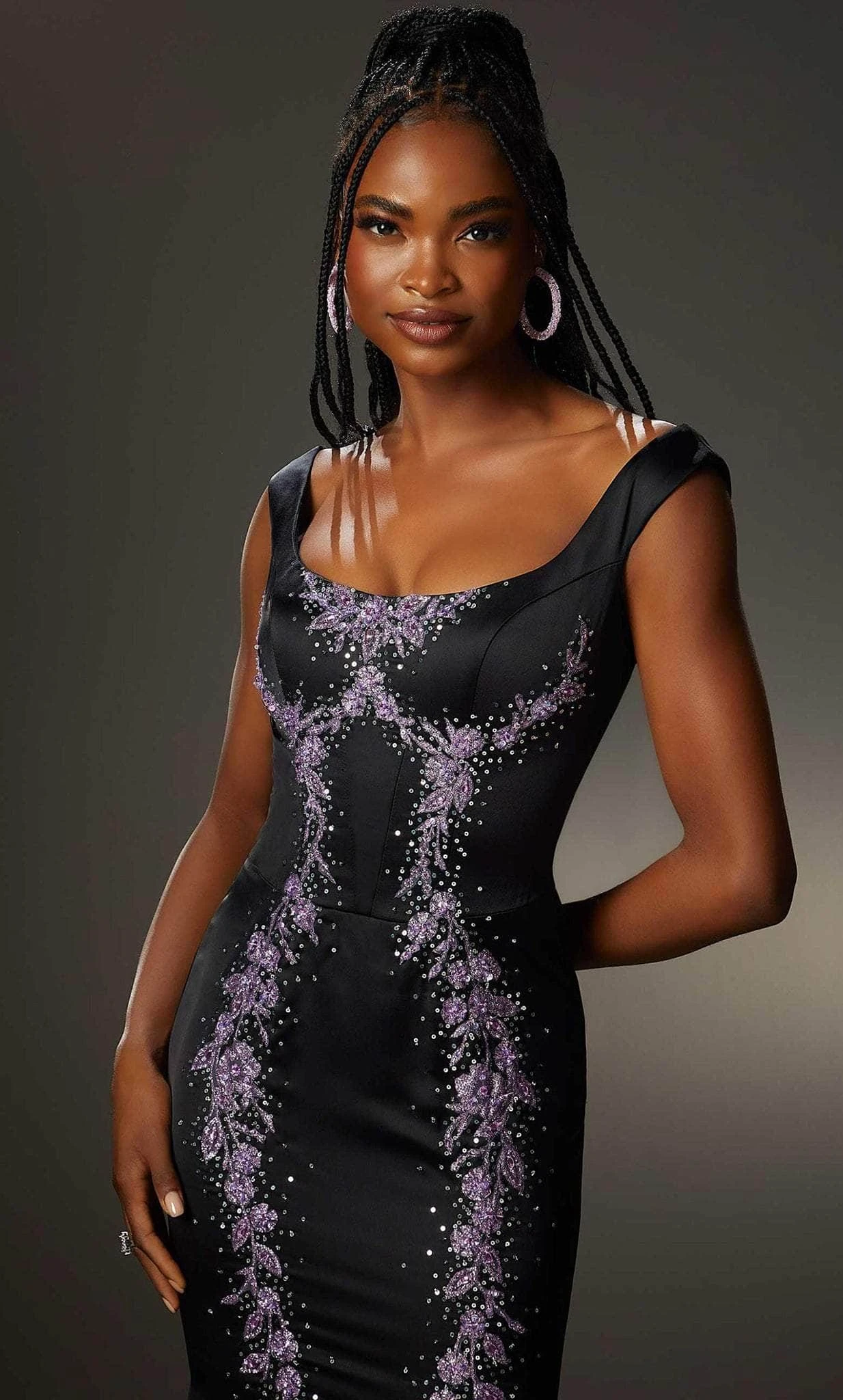 Mori Lee 48003 - Sleeveless Square Neck Evening Gown 3 Mori Lee 48003 - Sleeveless Square Neck Evening Gown - Image 3