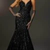 Mori Lee 48008 - Sequined Backless Prom Gown