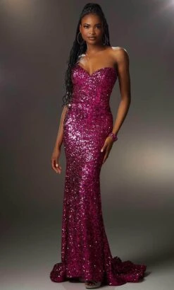 Mori Lee 48011 - Strapless Glittered Overskirt Prom Gown -Fashion wedding dress mori lee 48011 strapless glittered overskirt prom gown special occasion dress 31971679305811