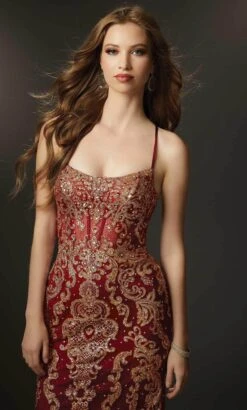 Mori Lee 48018 - Corset Beaded Evening Gown -Fashion wedding dress mori lee 48018 corset beaded evening gown evening dresses 32001902248019