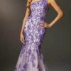 Mori Lee 48025 - One Shoulder Embroidered Prom Gown