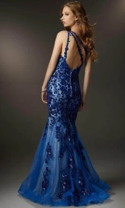 Mori Lee 48025 - One Shoulder Embroidered Prom Gown -Fashion wedding dress mori lee 48025 one shoulder embroidered prom gown military ball 31989657272403