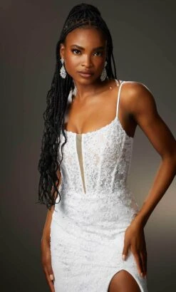 Mori Lee 48044 - Beaded Lace Applique Sleeveless Prom Dress -Fashion wedding dress mori lee 48044 beaded lace applique sleeveless prom dress evening dresses 32004639326291