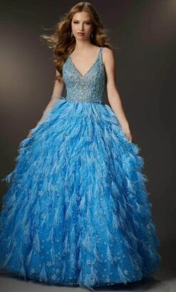 Mori Lee 48050 - Sleeveless Embellished Ballgown