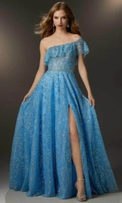 Mori Lee 48051 - One Sleeve Floral Prom Dress -Fashion wedding dress mori lee 48051 one sleeve floral prom dress prom dresses 32004781899859