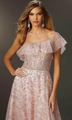 Mori Lee 48051 - One Sleeve Floral Prom Dress -Fashion wedding dress mori lee 48051 one sleeve floral prom dress prom dresses 32004781932627
