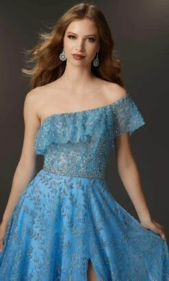 Mori Lee 48051 - One Sleeve Floral Prom Dress -Fashion wedding dress mori lee 48051 one sleeve floral prom dress prom dresses 32004781965395