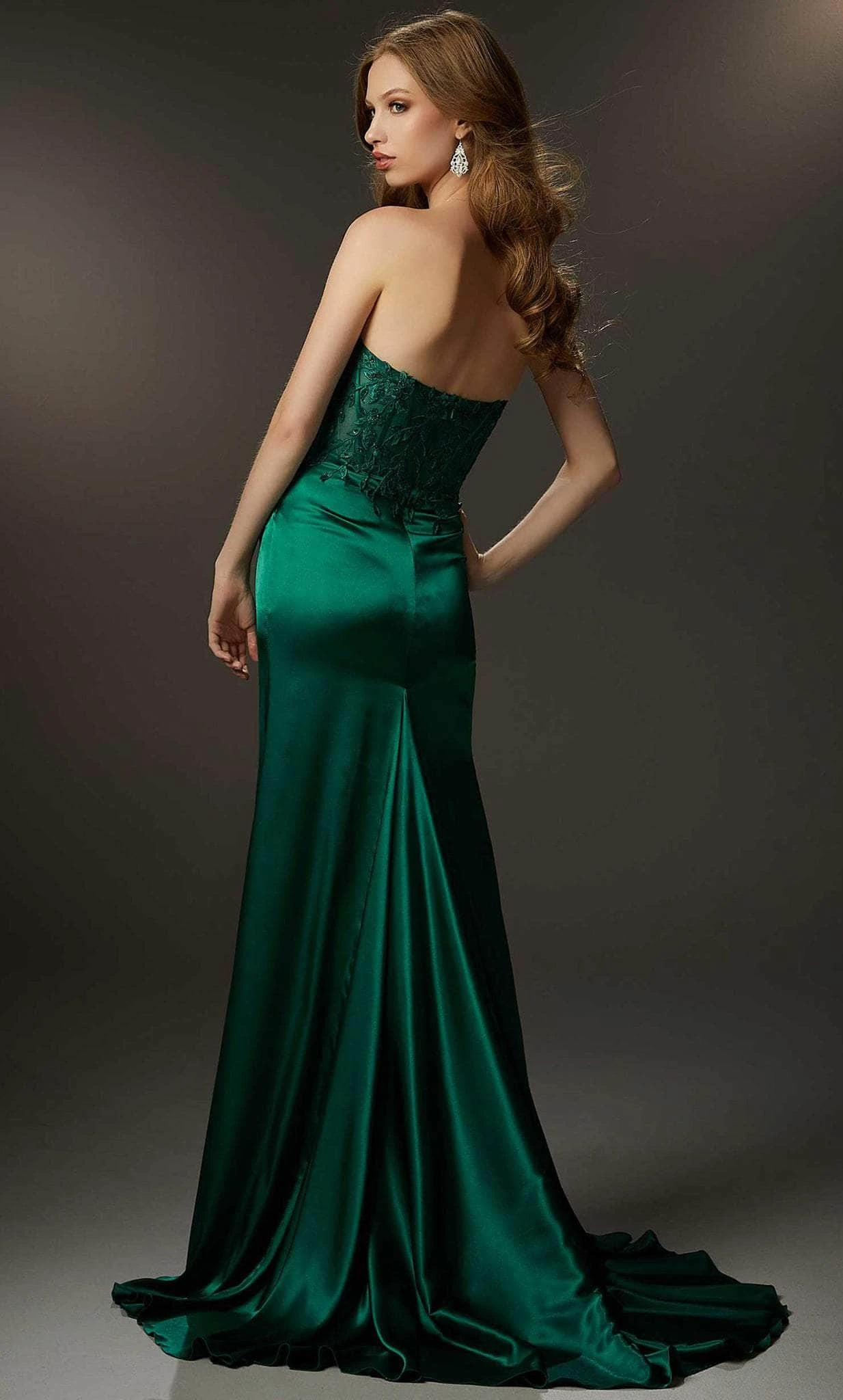 Mori Lee 48054 - Strapless Corset Bodice Prom Dress 2 Mori Lee 48054 - Strapless Corset Bodice Prom Dress - Image 2
