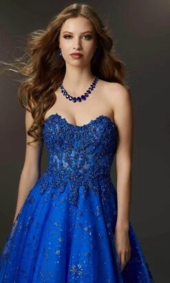 Mori Lee 48058 - Strapless Floral Beaded Ballgown 12 Mori Lee 48058 - Strapless Floral Beaded Ballgown -Fashion wedding dress mori lee 48058 strapless floral beaded ballgown ball gowns 31995634679891