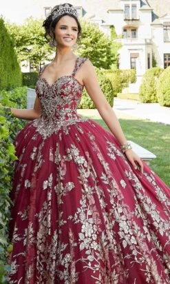 Mori Lee - 60132 Metallic Embroidered Ballgown -Fashion wedding dress mori lee 60132 metallic embroidered ballgown quinceanera dresses 28845720371283