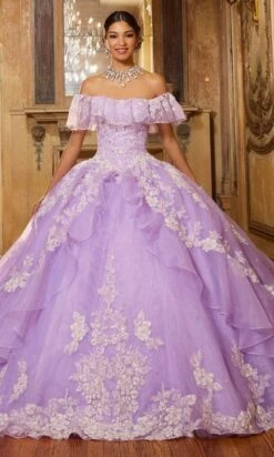 Mori Lee 60151 - Ruffle Tulle Sleeves Quinceanera Ballgown -Fashion wedding dress mori lee 60151 ruffle tulle sleeves quinceanera ballgown ball gowns 00 orchid 31384183799891