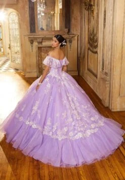 Mori Lee 60151 - Ruffle Tulle Sleeves Quinceanera Ballgown -Fashion wedding dress mori lee 60151 ruffle tulle sleeves quinceanera ballgown special occasion dress 31366107988051