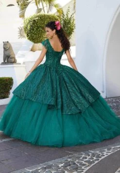 Mori Lee 60162 - V Neck Embellished Quinceanera Gown -Fashion wedding dress mori lee 60162 v neck embellished quinceanera gown special occasion dress 31366134661203