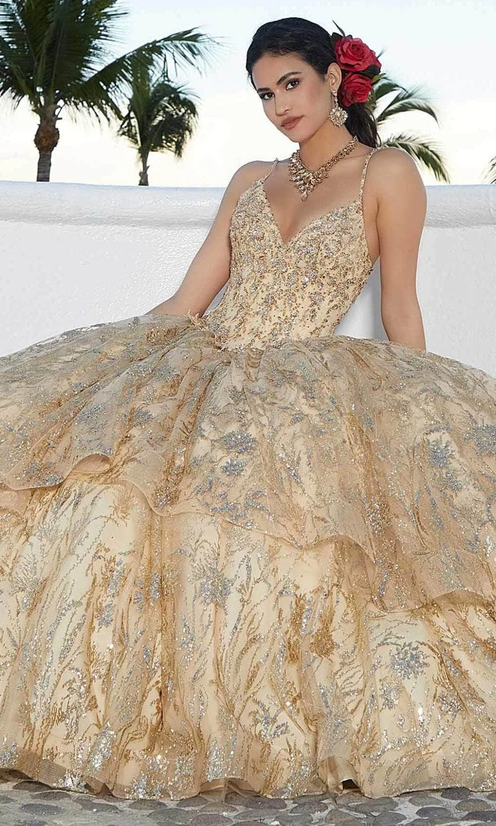 Mori Lee 60163 - Crystal Beaded Quinceanera Ballgown 8 Mori Lee 60163 - Crystal Beaded Quinceanera Ballgown - Image 8