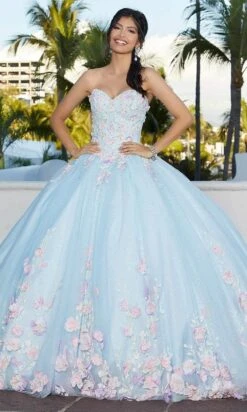 Mori Lee 60165 - 3D Floral Appliqued Sweetheart Ballgown -Fashion wedding dress mori lee 60165 3d floral appliqued sweetheart ballgown prom dresses 31392959201363