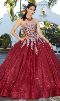 Mori Lee 60166 - Glittered Tulle Quinceanera Ballgown -Fashion wedding dress mori lee 60166 glittered tulle quinceanera ballgown ball gowns 31384293146707