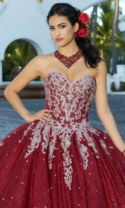 Mori Lee 60166 - Glittered Tulle Quinceanera Ballgown -Fashion wedding dress mori lee 60166 glittered tulle quinceanera ballgown ball gowns 31384293212243
