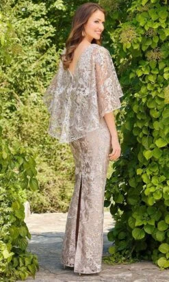 Mori Lee 72509 - Laced Capelet Evening Dress -Fashion wedding dress mori lee 72509 laced capelet evening dress evening dresses 31384369135699