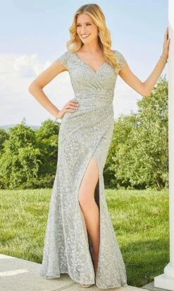 Mori Lee 72514 - Faux Wrap Bodice Evening Dress -Fashion wedding dress mori lee 72514 faux wrap bodice evening dress prom dresses 31384435195987