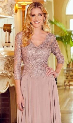 Mori Lee 72524 - Quarter Sleeve Embellished Fitted Bodice Prom Dress 5 Mori Lee 72524 - Quarter Sleeve Embellished Fitted Bodice Prom Dress -Fashion wedding dress mori lee 72524 quarter sleeve embellished fitted bodice prom dress mother of the bride dresses 31382669066323
